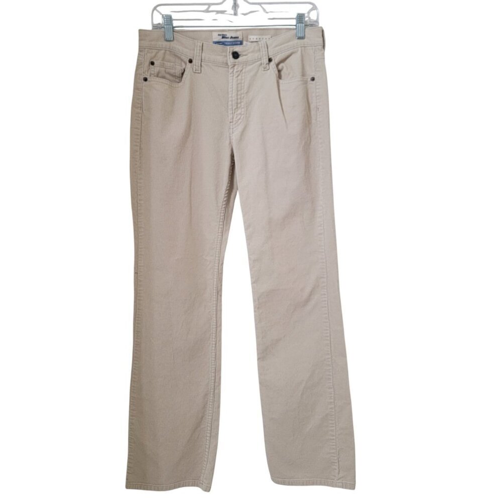 Vintage Old Navy Size 8 Creamy Beige Straight Leg Corduroy Pants, Gently Used